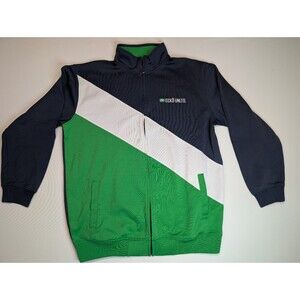 ECKŌ UNLTD. Zip Jacket Men’s XL Navy Green White RN#93636 Logo Track Style